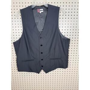Simon Chang Mens Dark Grey Vest Size 44